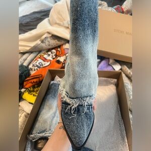 Steve Madden denim boots